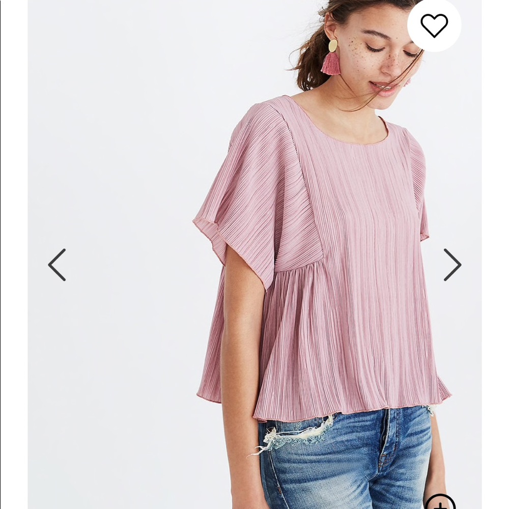Texture & Thread micropleat top